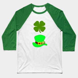 Four Leaf Clover St Patricks Day -  St Patricks Day Art Baseball T-Shirt